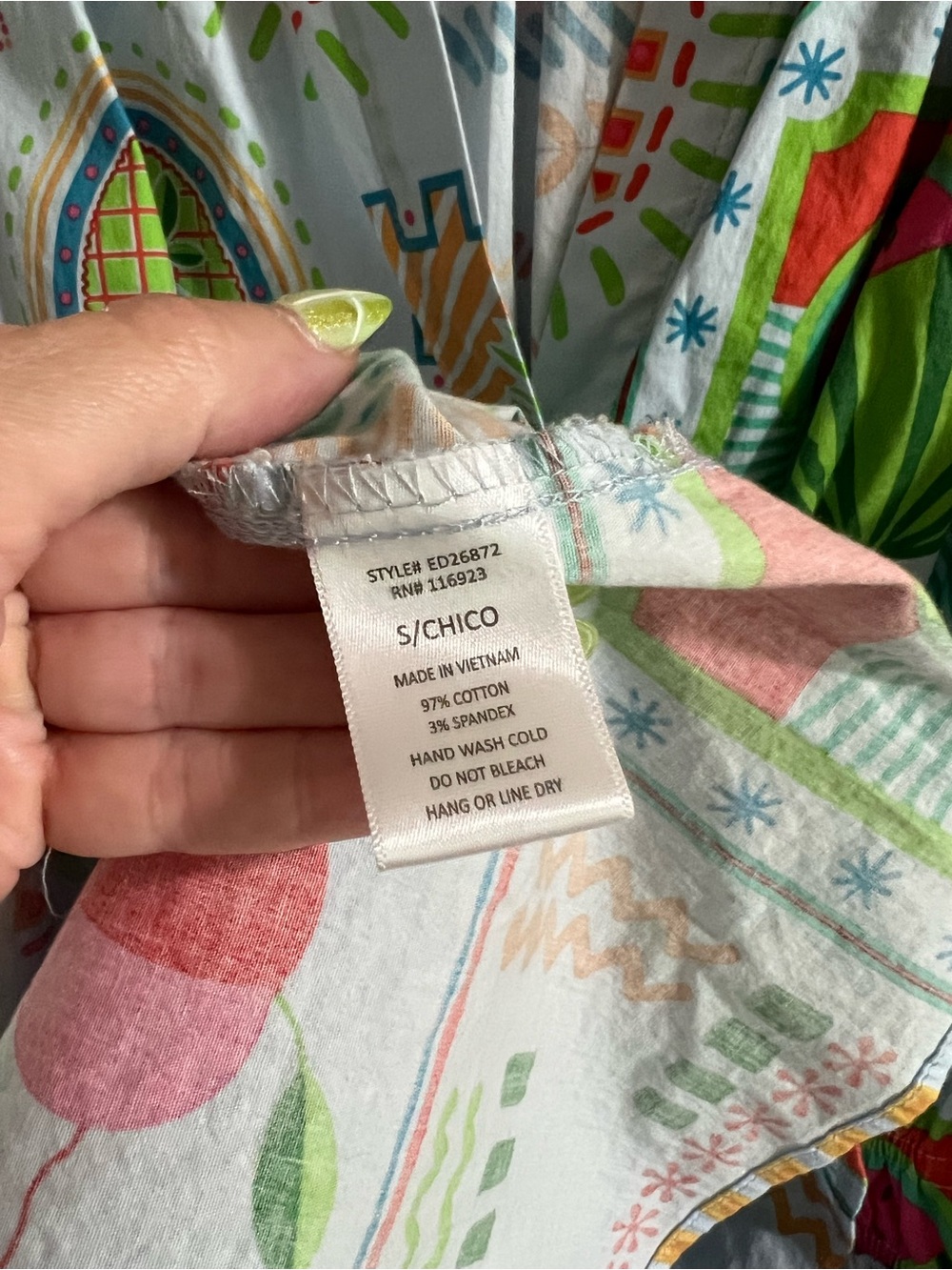 Easel Poplin Fruit Print Midi Dress - Picture 8 of 8